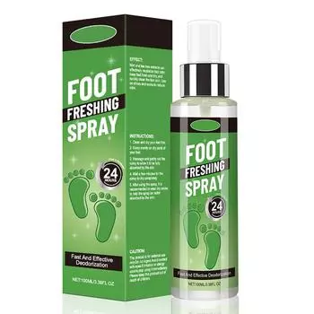Спрей-отшелушиватель для ног при чрезмерной потливости ног - антиперспирант для ног и спрей от запаха ног 100 мл One Size