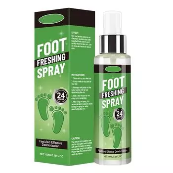 Спрей-отшелушиватель для ног при чрезмерной потливости ног - антиперспирант для ног и спрей от запаха ног 100 мл One Size