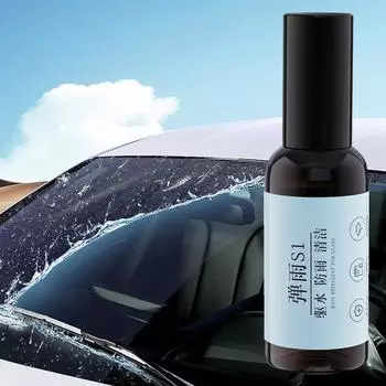 Спрей против запотевания для автомобиля, антидождевое покрытие, противотуманное покрытие, лобовое стекло, зеркала, водоотталкивающее средство, 50 мл, отличная водонепроницаемость, долговечность CHINA