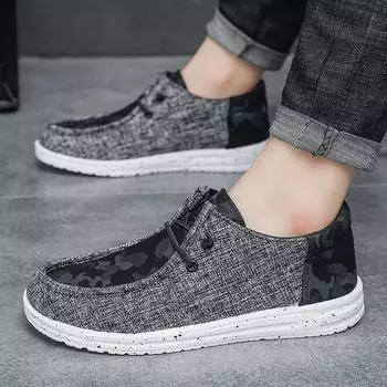 Spring 2025 New Large Size Men s Cloth Shoes Fashion Men s Shoes Trend Skateboard Shoes Korean Version Casual Shoes 39