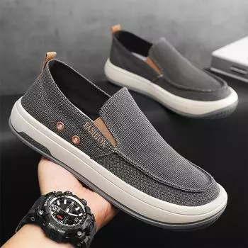 Spring 2025 New Men s Fashionable versatile Shoes Cloth Comfortable Breathable Leisure Lightweight Walking 39