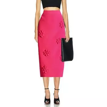 Spring 2025 Women s High-Waist Skirt with 3D Floral Design XL