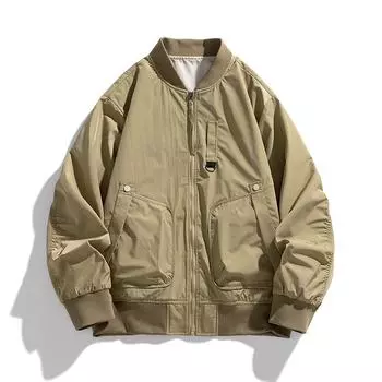 Весенне-осенняя куртка-бомбер, мужская повседневная бейсбольная куртка, куртка 8XL чёрный