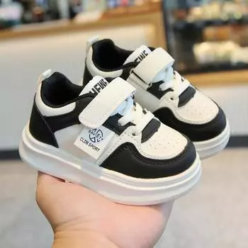 Spring and Autumn children s board shoes 1 to 3 years old 2 soft-soled boys sports little white shoes girls baby toddler shoes 4 ultra-light 22 yards/inner length 13.8CM