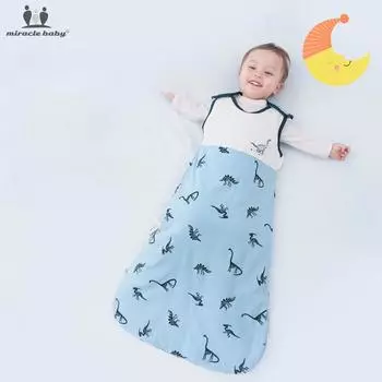 Spring and Autumn Children s Sleeveless Sleeping Bag Children s Toddler and Children Sleeping Bag S(0-June) серый