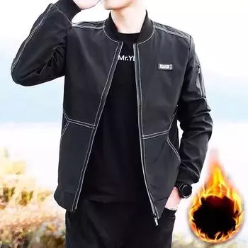 Spring and Autumn Coat Men s New Casual Versatile Trend Loose Large Size Youth M