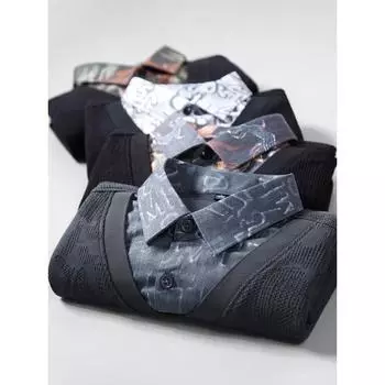 Весенние и осенние поддельные мужские рубашки из двух частей, новые повседневные мужские универсальные свитера-топы L