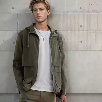 Весенняя и осенняя куртка однотонная мужская однотонная рубашка на молнии солнцезащитная одежда солнцезащитная S серый