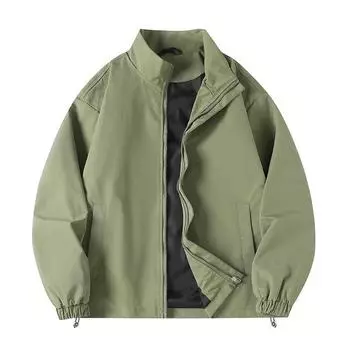 Весенне-осенняя куртка мужская молодежная модная повседневная удобная свободная мужская куртка с воротником-стойкой мужская куртка M