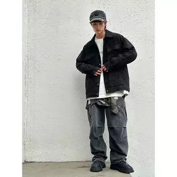 Spring and Autumn Japanese Retro Coat Men s and Women s Loose Fashion Jacket Hong Kong Style Gypsy Top Men s S