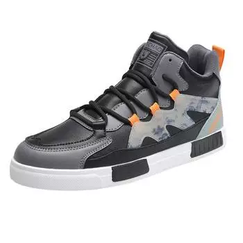 Spring and autumn men high top casual sports shoes breathable non-slip flat shoes students large size vulcanized men s shoes 47 39