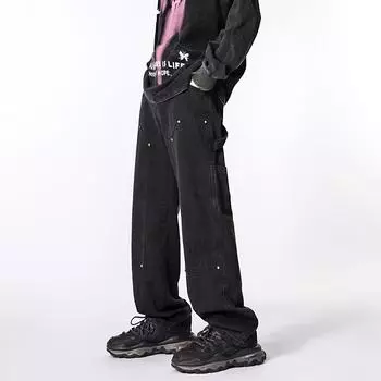 Spring And Autumn Men S European And American Vibe Style Retro Camouflage Work Pants Outdoor Mountaineering, Camping, Logging, Stormtroopers M камуфляжный