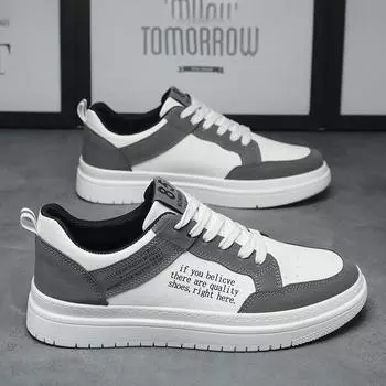 Spring and Autumn Men s Shoes 2025 New Casual Shoes Korean Version Versatile Sports Board Shoes Thick Soles Increase Teen Student Trend Shoes 39 синий