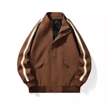 Весенне-осеннее мужское модное пальто в американском стиле в стиле ретро, красивая куртка с воротником-стойкой для пары M чёрный