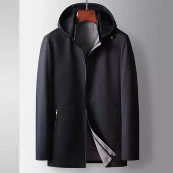 Весна и осень, съемная шапка из шелковой ткани Mulberry для среднего и молодого возраста, легкая роскошная деловая повседневная куртка 170