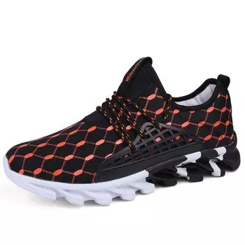 Spring and autumn net surface men s and women s breathable new sports shoes couples lightweight size comfortable fashion shoes 36