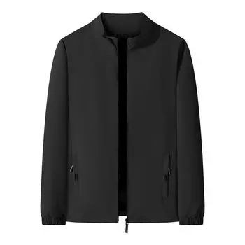 Spring and Autumn New Jacket Jacket Men s Versatile Commuter Simple 3D Casual Stand Collar Top M