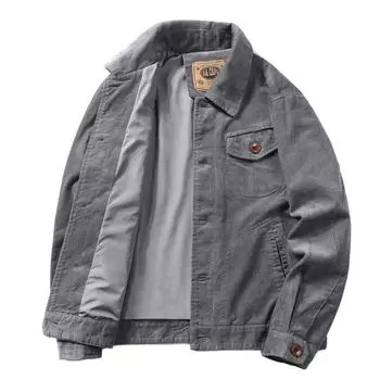 Spring and Autumn New Jacket Men s Thin Corduroy Jacket Men s Retro Work Jacket M