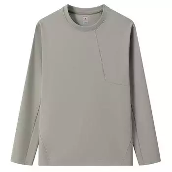 Spring and Autumn New Long Sleeve T-Shirt Men s Crew Neck Pullover Splicing Long Sleeve Casual Bottom Shirt M