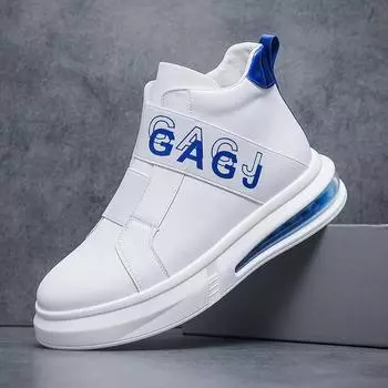 Spring and Autumn new men s shoes casual foot cover white elastic fashion trendy shoes men s shoes live broadcast shake fast Wenzhou shoes 42