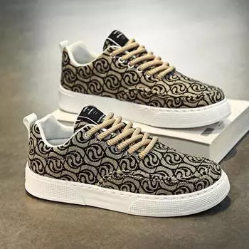 Spring and Autumn new men s shoes light luxury versatile light luxury tide shoes light luxury thick soles men s Internet celebrity explosion 39