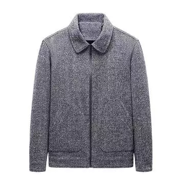Spring and Autumn New Men s Woolen Jackets Are Fashionable, Soft and Thick Business and Leisure Lapels for Young and Middle-aged Men and Women. M