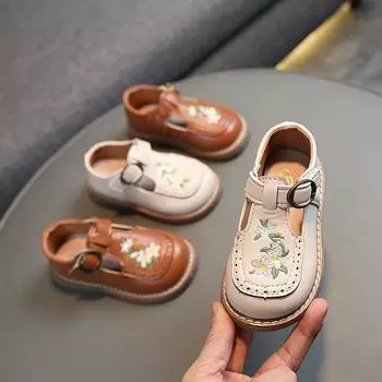 Весна и осень Новые Туфли принцессы для детей 21