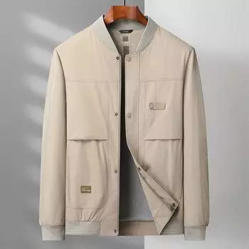 Весна и осень Новая тонкая куртка мужская бейсбольная куртка с воротником мужская куртка для активного отдыха M