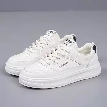 Spring and autumn non-slip versatile board shoes student soft-soled white shoes fashion advanced women s single shoes 35