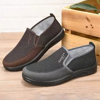 Spring and Autumn Old Beijing Cloth Shoes Summer Men s Middle-aged and Elderly Dad Shoes Light, Comfortable, Breathable, Non-slip and Wear-resistant M 39 серый