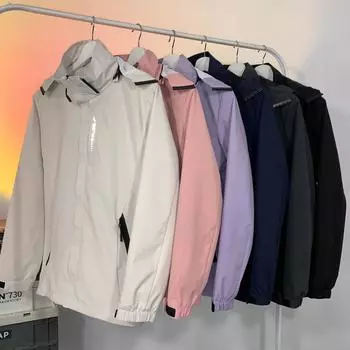 Весенне-осенний однослойный тонкий альпинистский костюм, ветрозащитный и дышащий, парный плащ с зажимом M