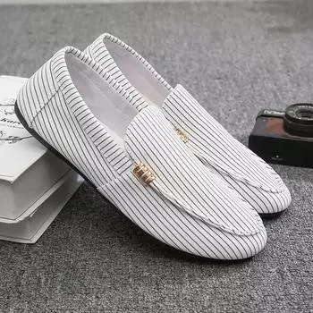 Spring and Autumn paragraph Lazy comfortable Canvas Shoes Bean Shoes Versatile Youth Trendy Soft soled Board Shoes 38