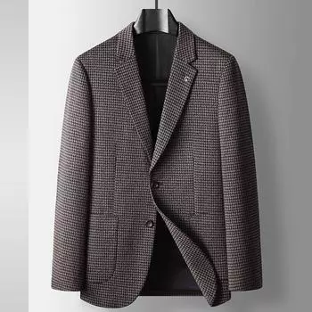 Весна и осень Qiandongge Business Single West Youth Solid Color однобортный корейский выпуск пиджак 170