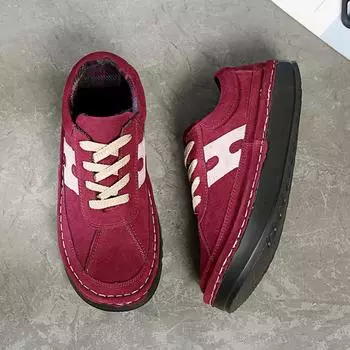 Spring and Autumn Sennu Siqin literary style women s shoes handmade versatile cowhide frosted leather casual shoes single shoe 2025 35