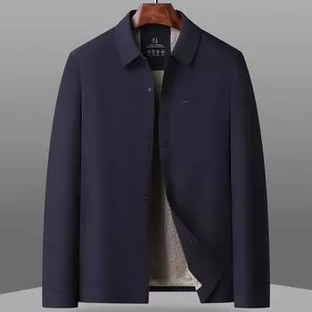 Весна и осень Тонкий деловой повседневный пиджак Мужской пиджак с пуговицами на лацканах M