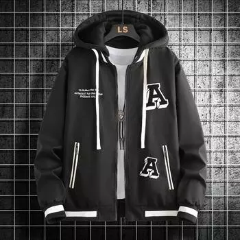 Spring and Autumn Trendy Brand Men s Tops, New Trendy Sports and Leisure Versatile Shirts and Jackets S