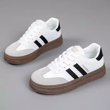 Spring and autumn versatile casual shoes non-slip and wear-resistant thick-soled small white shoes women s shoes soft soles are not tiring 35