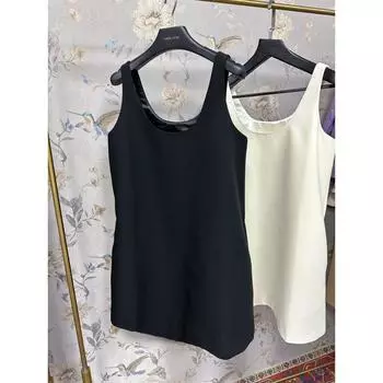 Spring and Summer 2025 New Arrival Old Qian Style Minimalist Graceful Slip Dress Women s Retro Commuter Dress Women s Short Skirt Fashion Black S