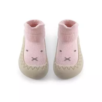 Spring And Summer Baby Shoes Soft Cartoon Baby Floor Socks Non-Slip Toddler Shoes Anti Drop Soft Soled Newborn Shoes L(13-18m)