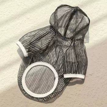 Spring and summer dog sunscreen clothes cat clothes vest pet small dog supplies mesh gauze British short-footed cat XS (bust 27cm1-1kg)