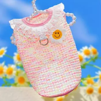 Spring and Summer Four-legged Clothing Dog Cat Pet Cat Clothing Dog Supplies Elastic Breathable Knitwear XS (bust 30cm 1-1.5kg pet)