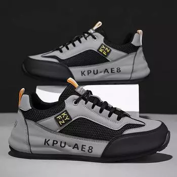 Spring and summer lightweight casual men s shoes sports comfortable Para shoes light luxury soled shoes versatile waterproof and non-slip chef shoes 39 синий