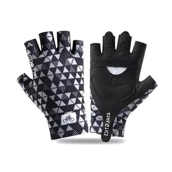 Spring and Summer Men and Women Breathable Shock Absorbing Anti Slip Wear Resistant Outdoor Sports Cycling Gloves M