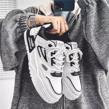 Spring and summer men s shoes 2025 new trend versatile platform casual little white board shoes men s height increase non-slip sports tide shoes 39