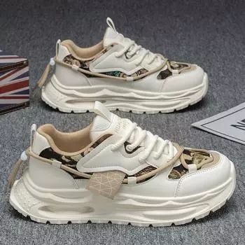 Spring and summer men s shoes 2025 new casual sports shoes men s Forrest Gump tide shoes student dad shoes heightened thick soles 39