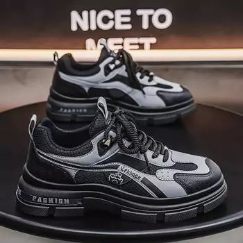 Spring and summer mesh 2025 sports board shoes retro trendy with Douyin Kuaishou live broadcast men s shoes students Hong Kong style tooling shoes men 39