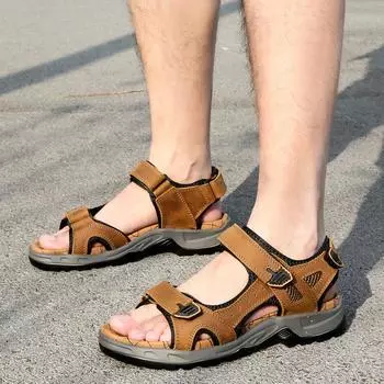 Spring and summer new men s sandals foreign trade large size breathable casual sandals outdoor fashion retro sand Shoes 38