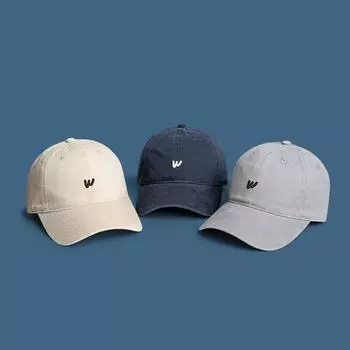 Spring and summer new simple small letter embroidered cap women s fashion versatile face small sunscreen shading baseball cap M56-58cm хаки