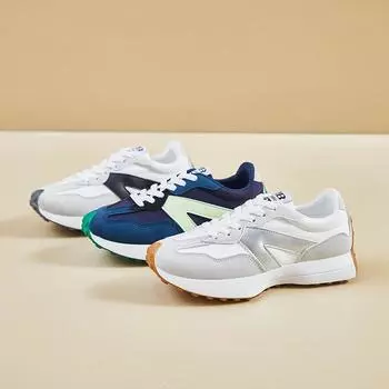 Spring and Summer New Sports Women s Shoes Small Waist Versatile Running Single Shoes Color Matching Casual Thick-soled Breathable Dad Shoes 35 серебряный