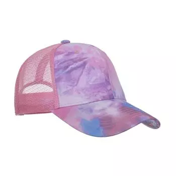 Spring and summer new tie-dye printing mesh cap baseball cap embroidery cap sun hat sun hat adjustable